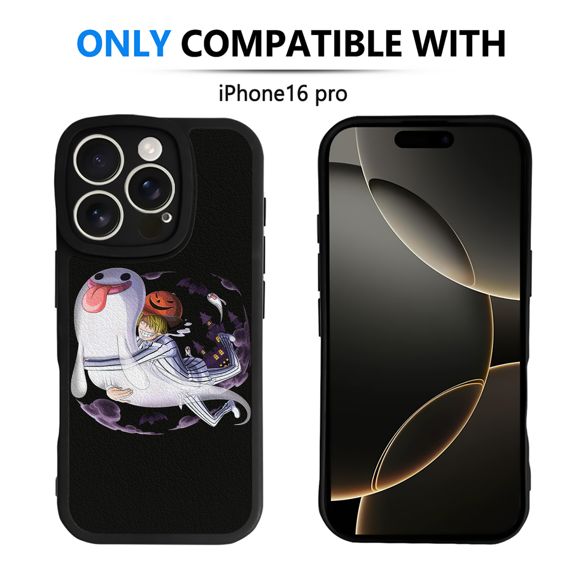 （画像用） ワンピース サンジ ONE PIECE Sanji 【iPhone 16シリーズ対応】シリコンスマホケース（レザー調） 材質：シリコン